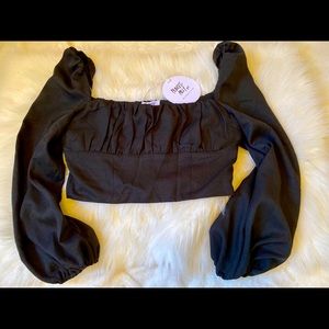 Princess Polly Crop Top - Long-sleeve - Sexy - Casual - Dressy